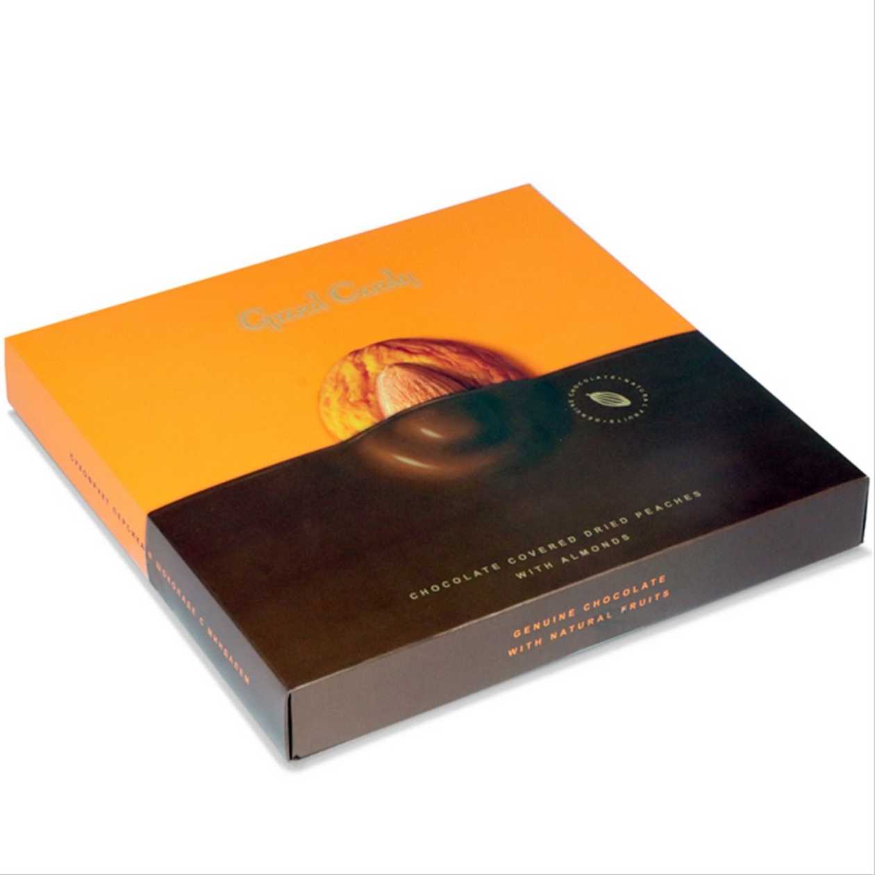 Sušené BROSKVE v čokoládě s mandlemi , 155g Joyco