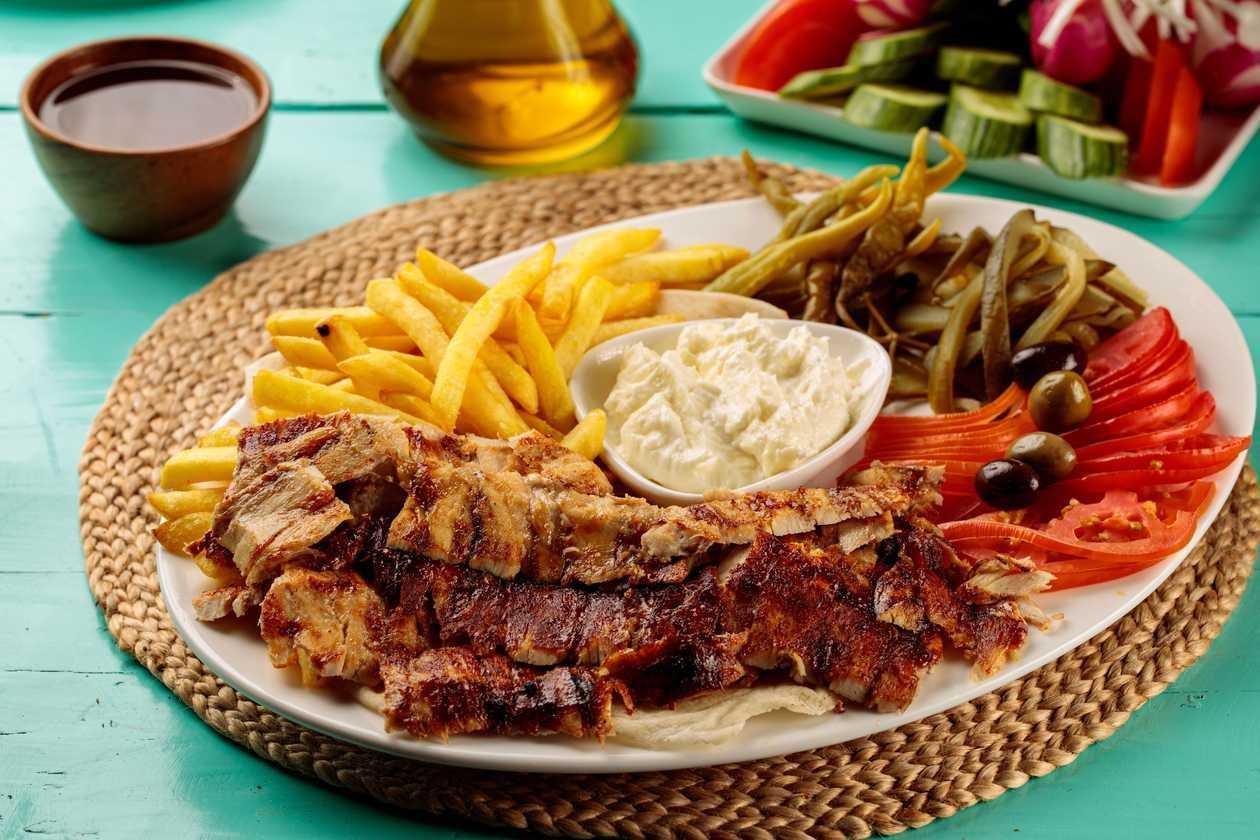 Beef Shawarma on a Plate