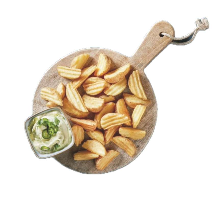 kraukšķīgas kartupeļu šķēles