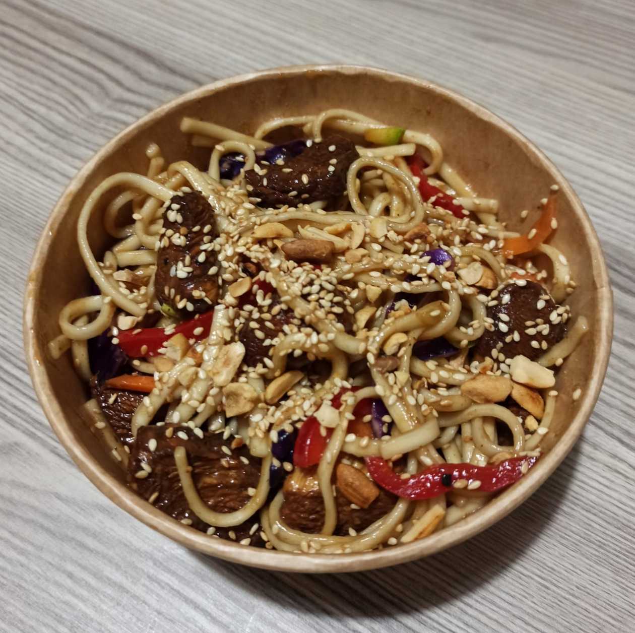 ChickenNoodles  with teriyaki sauce
