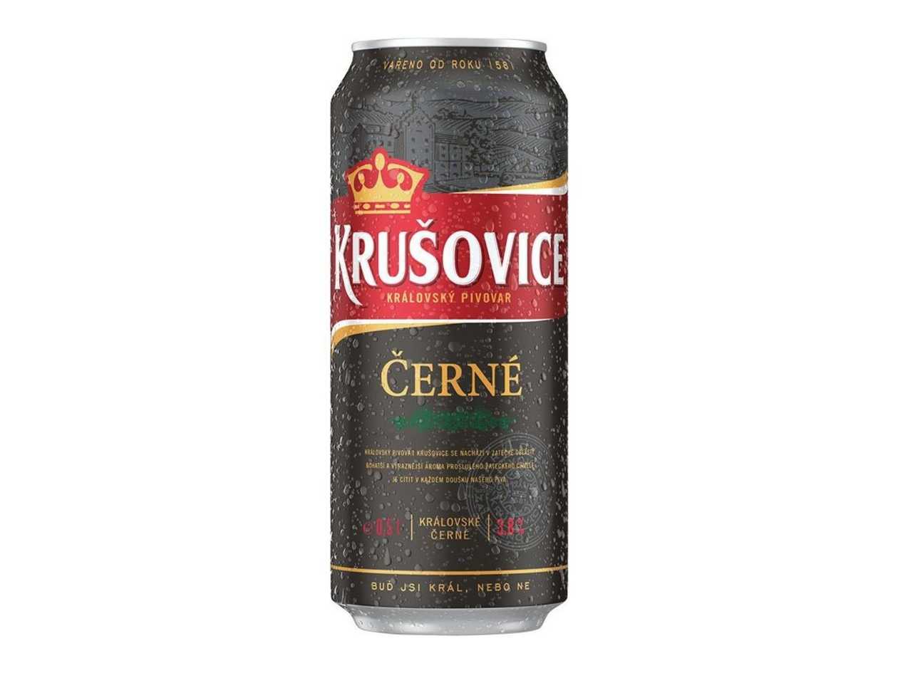 Krušovice 10° Černé 0,5l Plech