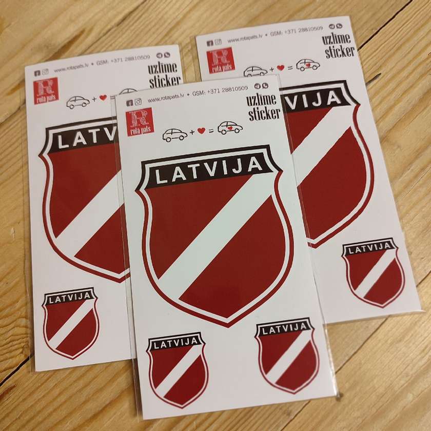 Latvian Legion Shield. Stickers