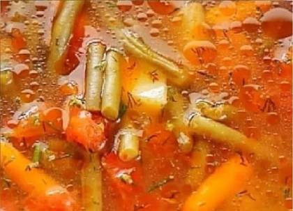 Bean Soup with Pods - For LENT