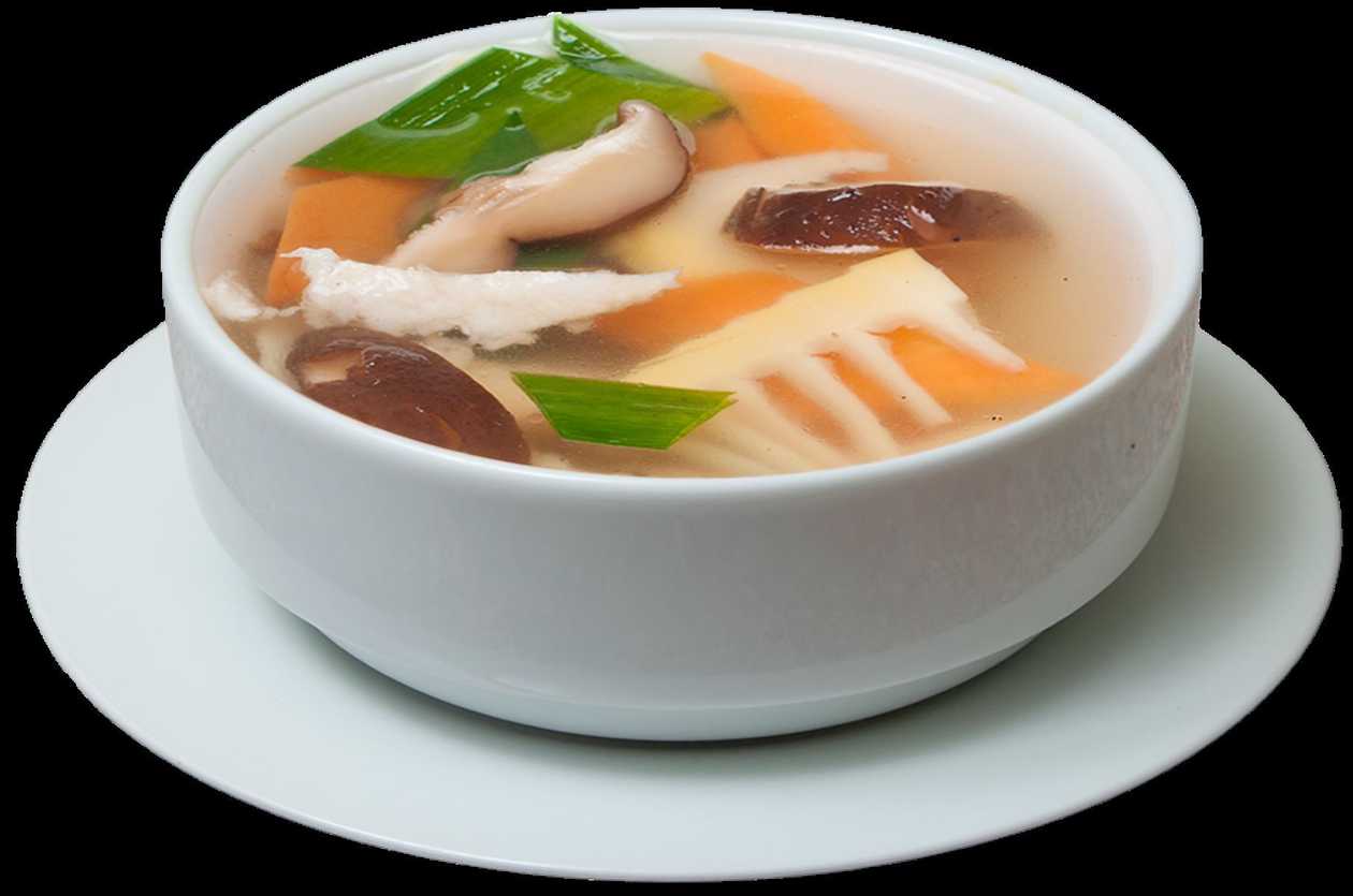 P3. Chicken Soup with Mushrooms and Bamboo