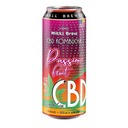 Напій б/алк. CBD комбуча PASSION FRUIT 0,5 з/б