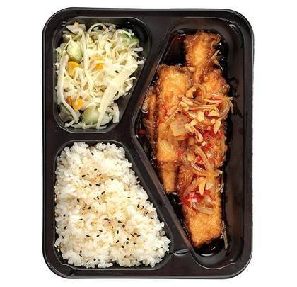 Bento Box - Somon Tempura Sweet and Spicy