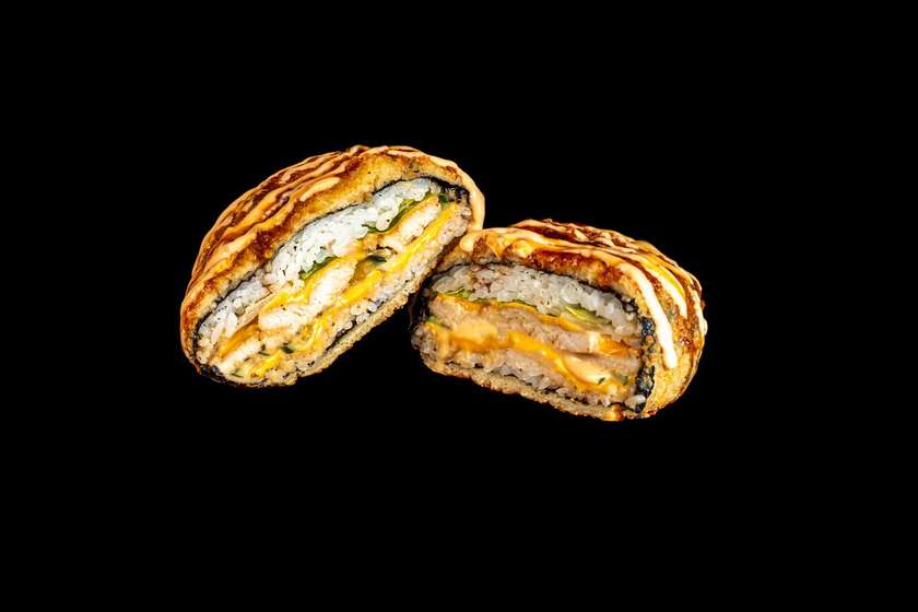 Shrimp in Tempura Sushi Burger