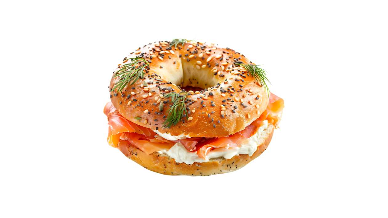 Salmon & Cream Cheese Bagel