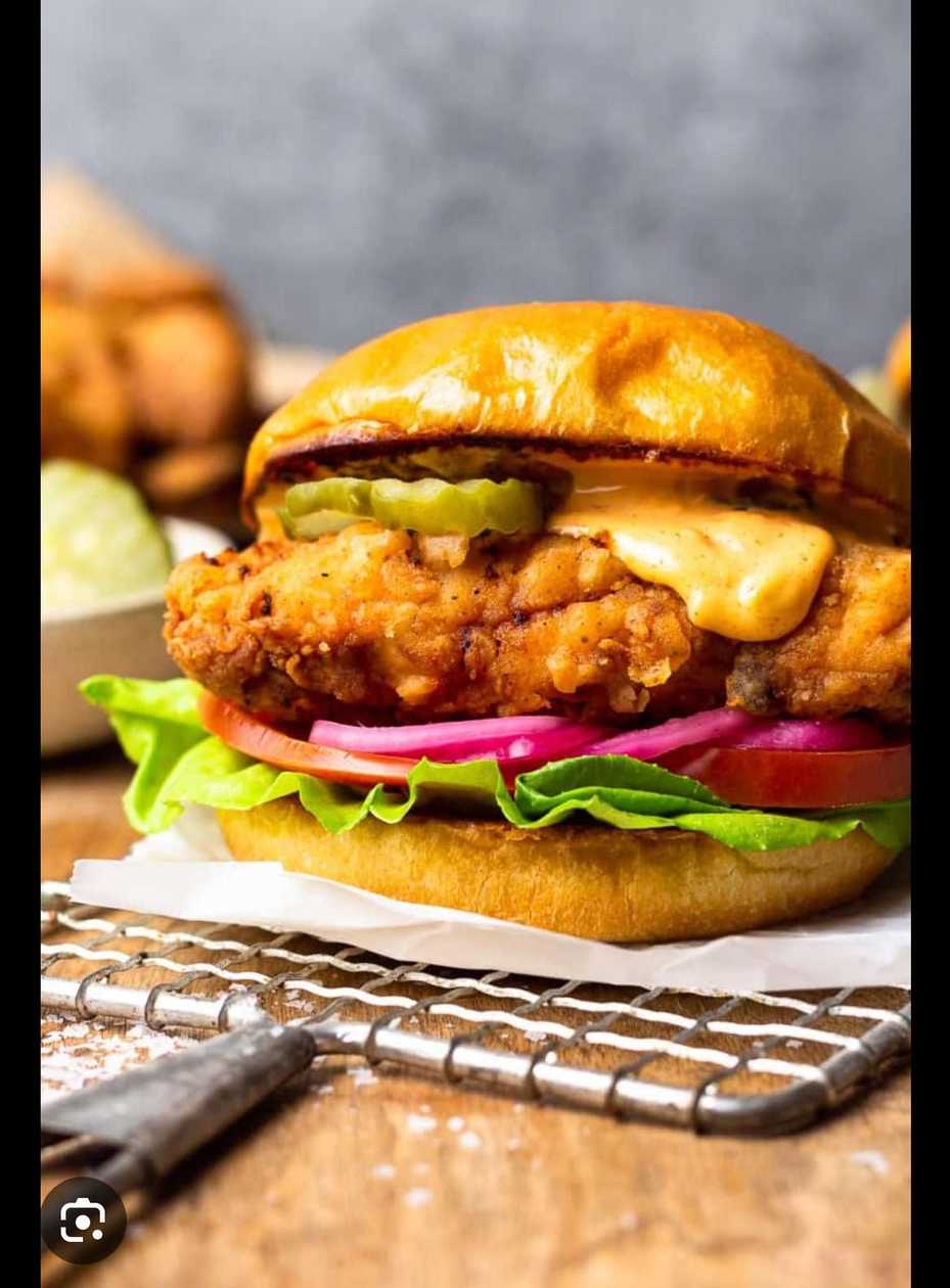 crispy chicken burger
