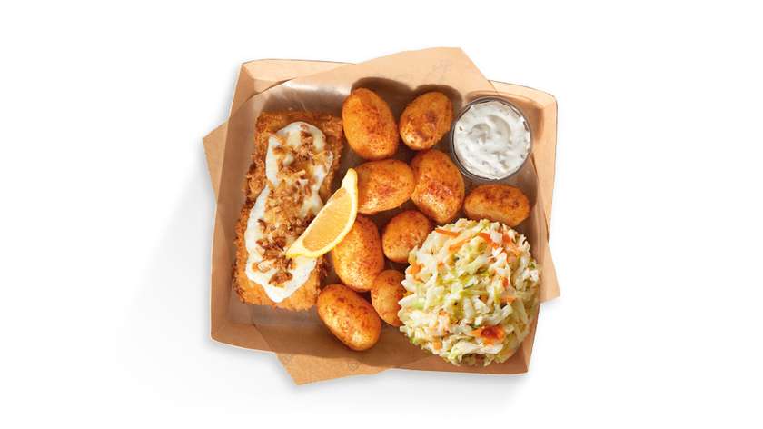 Haddock Dinner Set with Fried Onions