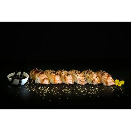 Nigiri Salmon Brasseado - 3 Peças