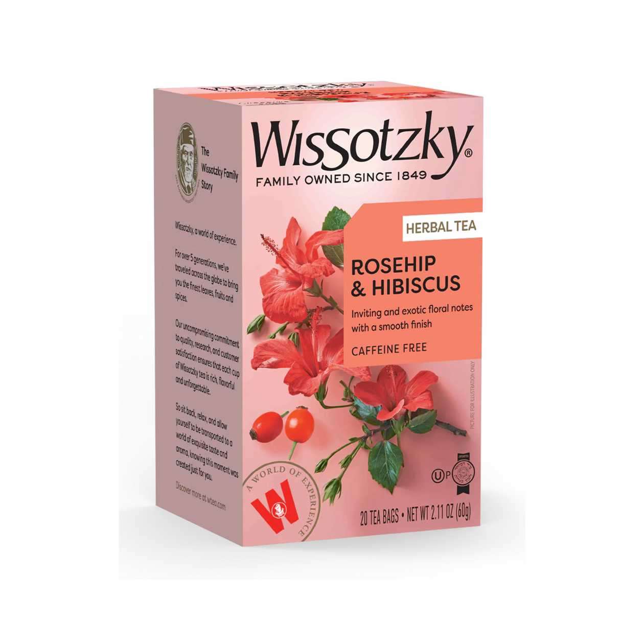 Wissotzky – Rosehip and Hibiscus Tea (20 Sachets), Kfp