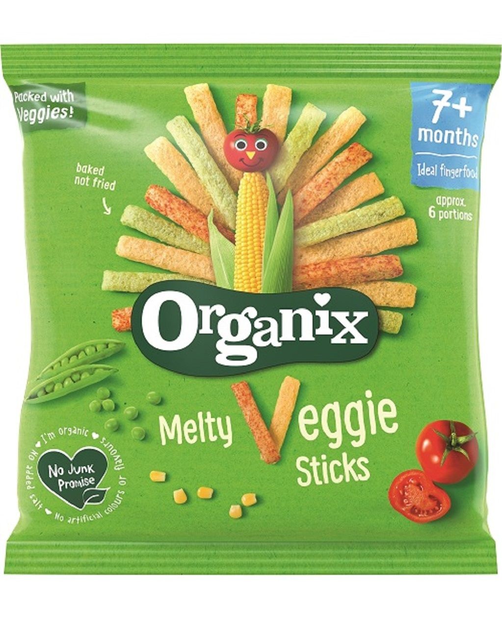 Organic Vegetable Puff Snack ORGANIX EKO (7 Months+), 15g