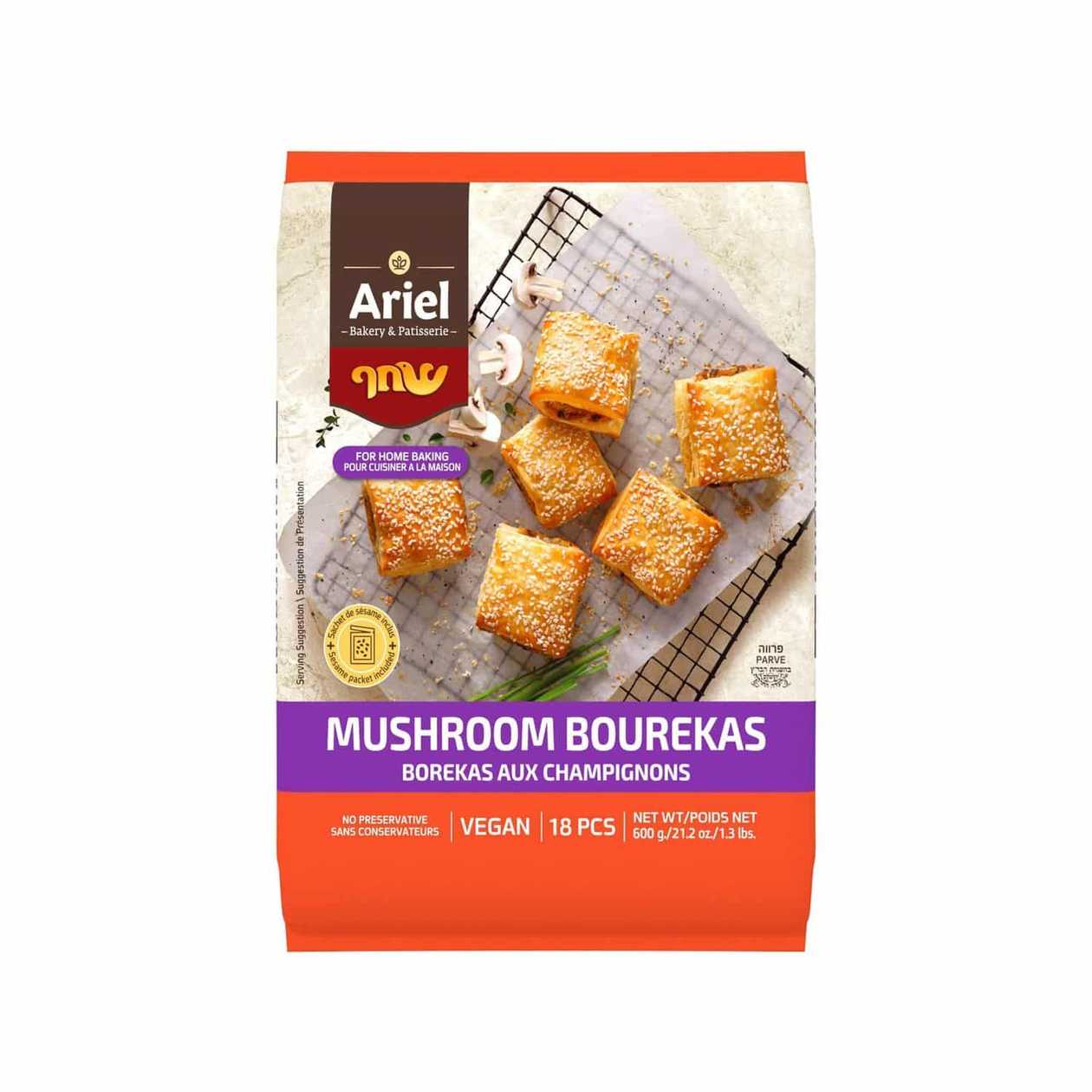 Shahaf – Burekas with Mushrooms - Frozen Products