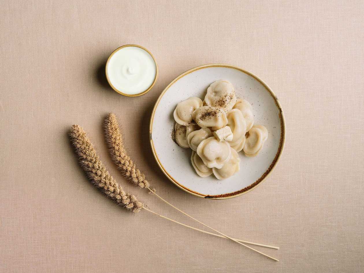 Пельмешки з курочки зі сметанкою