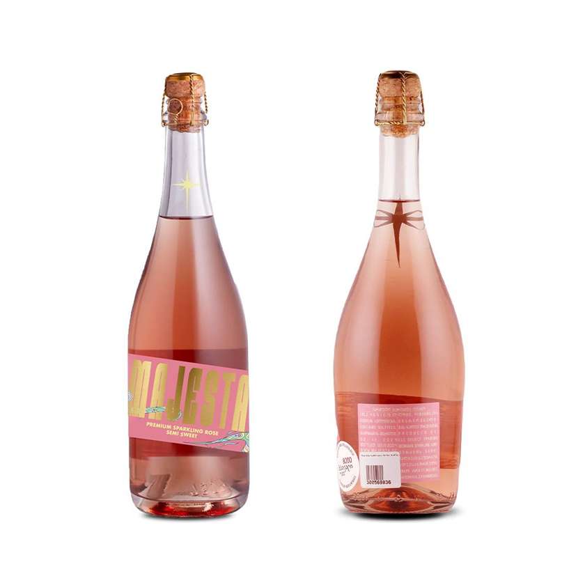 Majesta Sparkling Rose Semi Sweet, მაჯესტა ცქრიალა როზე ნ/ტ