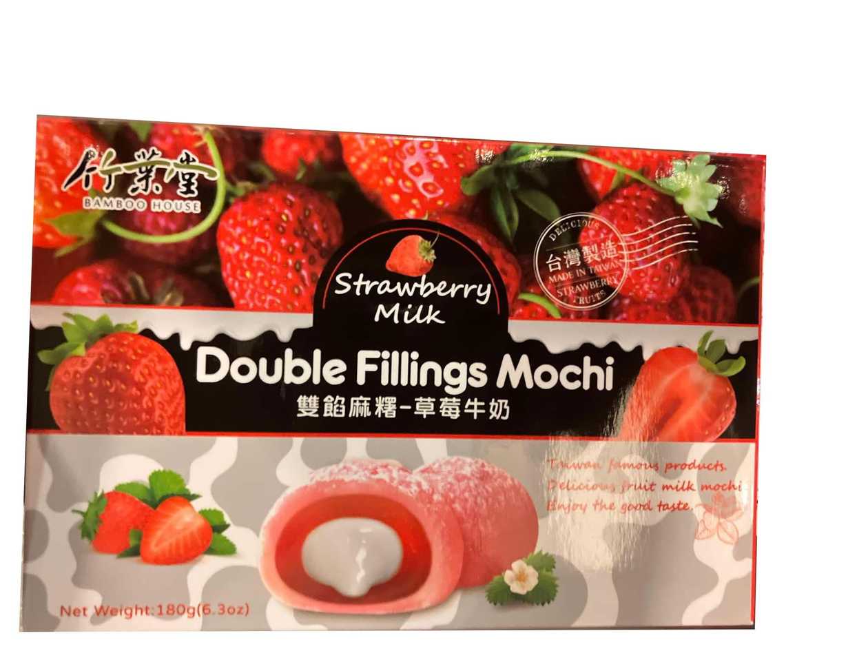 Mochi - dvojité plnky z jahodového mlieka 180g
