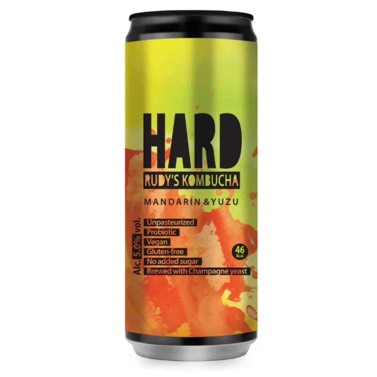 Rudy's Kombucha, HARD Mandarin & Yuzu 5%, 0,33l (expires soon)