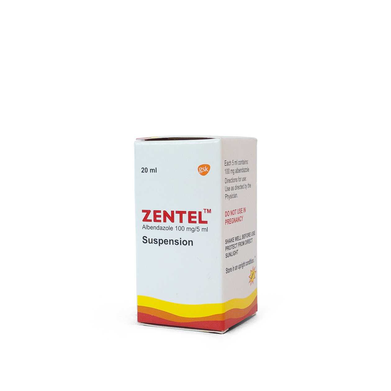 Zentel 100mg/5ml 20ml Suspension (X1)