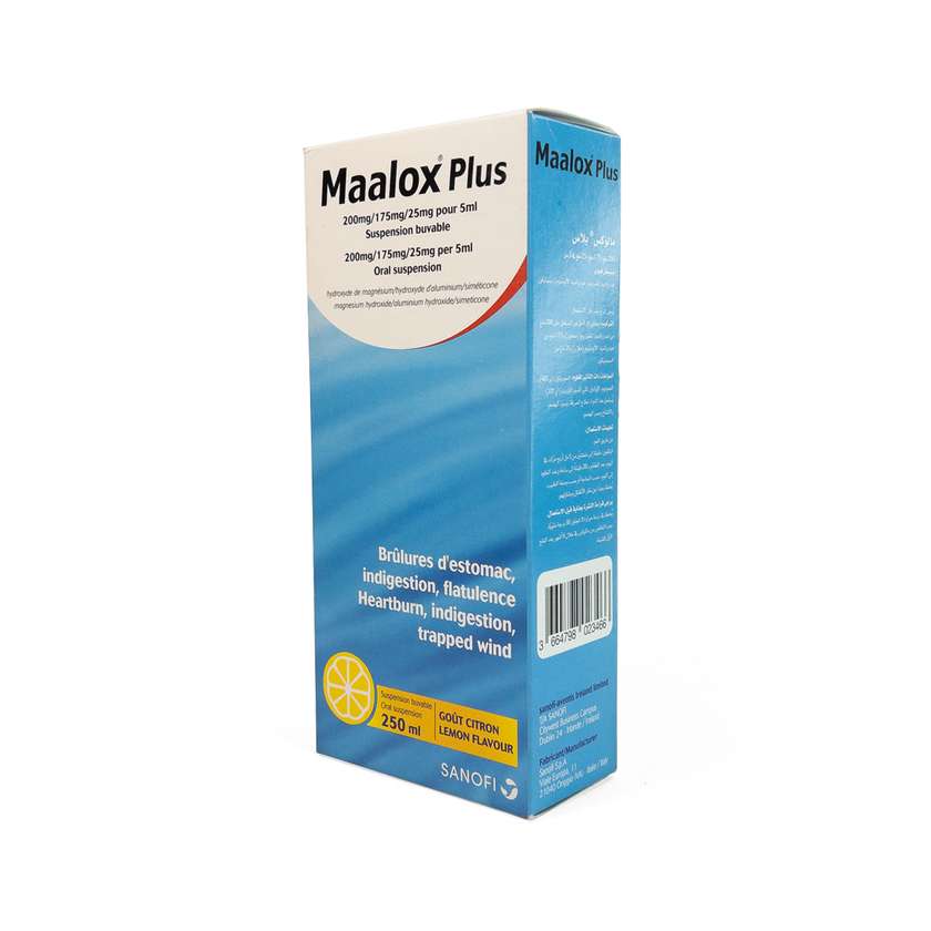 Maalox Plus 250ml Suspension (X1)