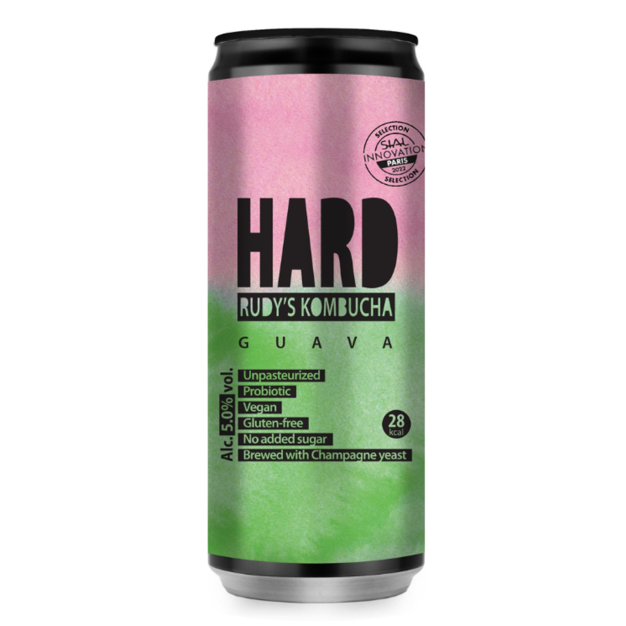 Rudy's Kombucha, HARD Guava 5%, 0,33l (expires soon)