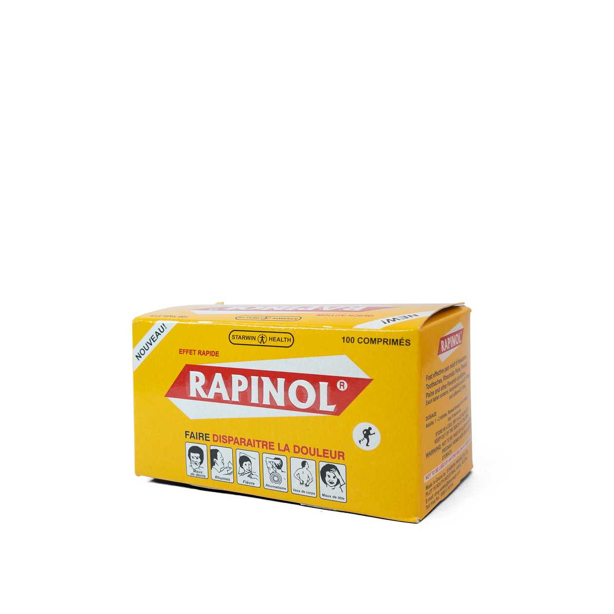 Rapinol 500mg/30mg (4 Doses) Tablets