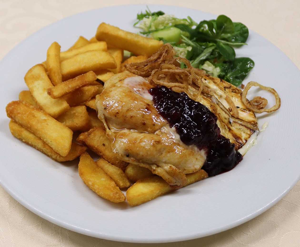 Chicken Breast Steak "Karoly" (with Camembert and Cranberries)