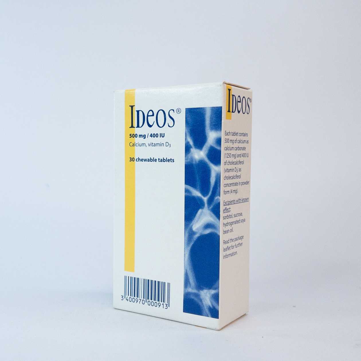 Ideos 500mg/400iu (30 Doses) Tablets (X1)