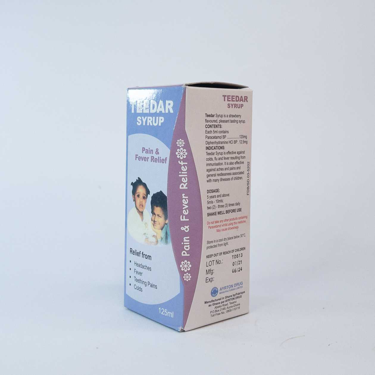 Teedar 125ml Syrup (X1)