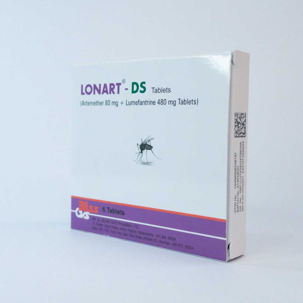 Lonart-ds 80mg/480mg (6 Doses) Tablets (X1)