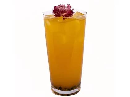Mango-passion fruit lemonade
