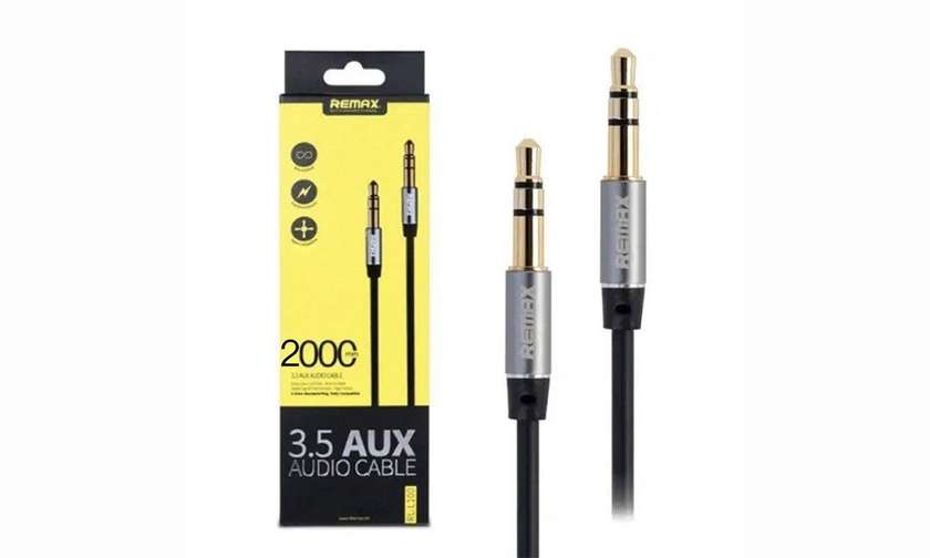 REMAX RL-L200 3.5 AUX Audio Cable 2m (Black)