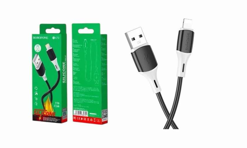Borofone BX79 Cable USB to iPhone Black