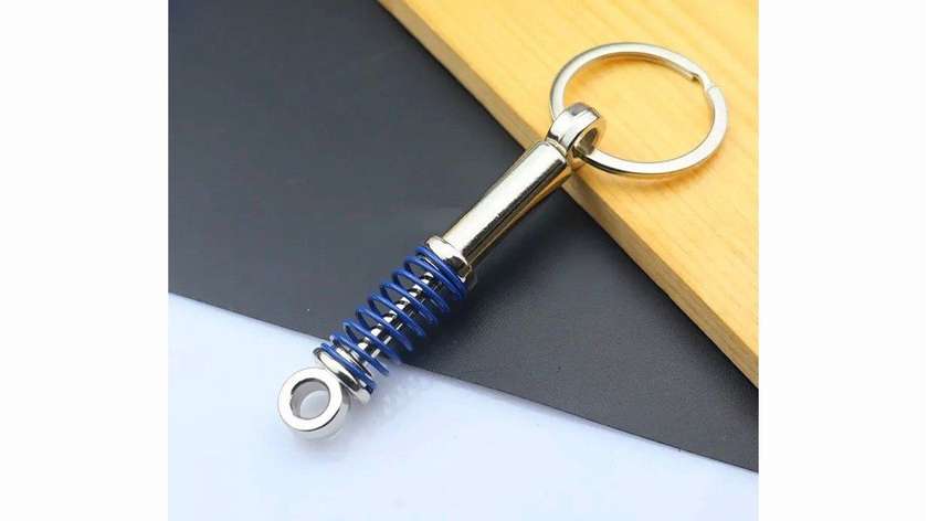 keychain "suspension system" blue N7