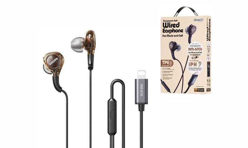 Remax Original RM-670i for Iphone Wired Earphone