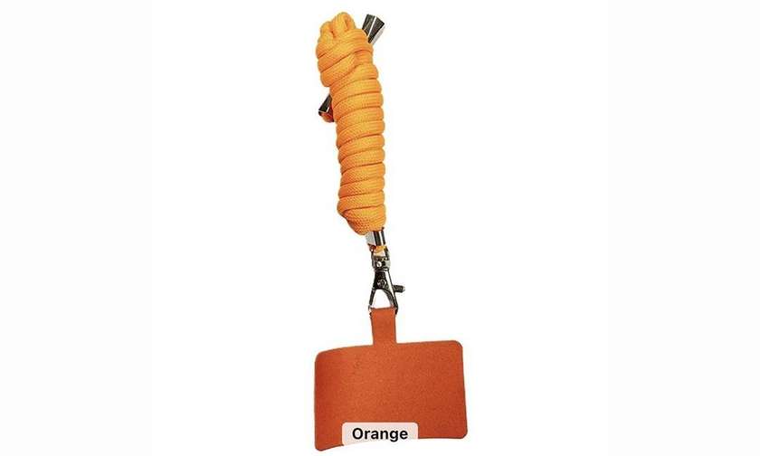 Phone case strap orange