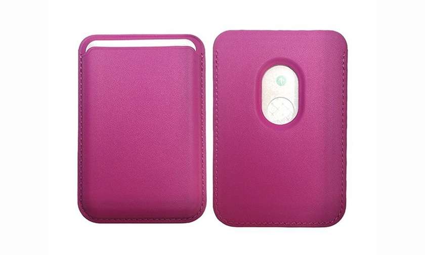 iPhone Leather Wallet (MagSafe) Dark Pink (5329)