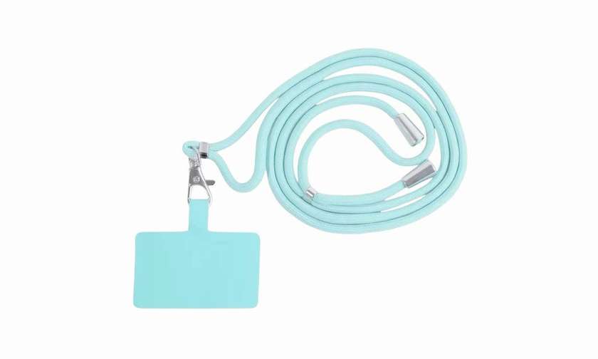Phone case strap, teal