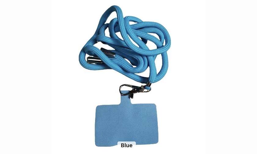 Phone case strap in blue