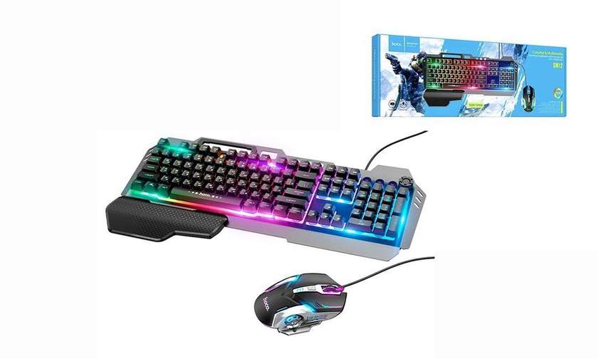 hoco. GM12 colorful & multimedia Gaming Keyboard and mouse set