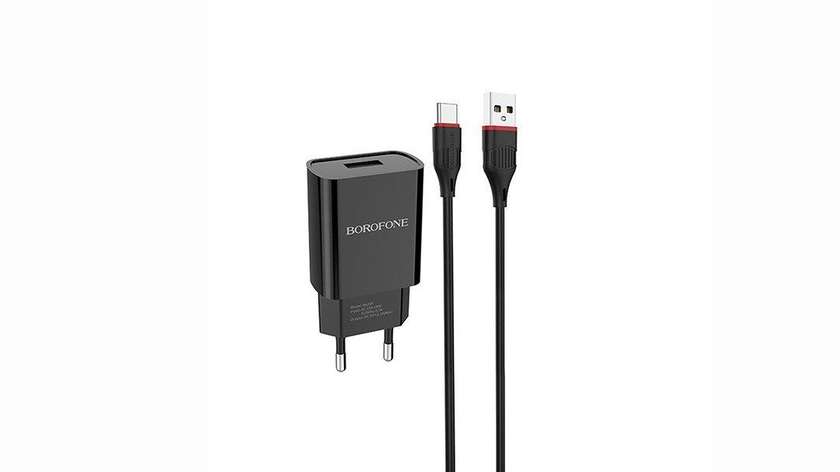 BOROFONE BA20A ADAPTER + USB Android Type-C Black