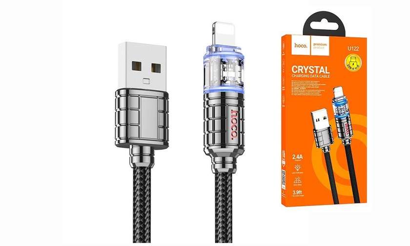 Hoco U122 USB to iP Crystal charging data cable