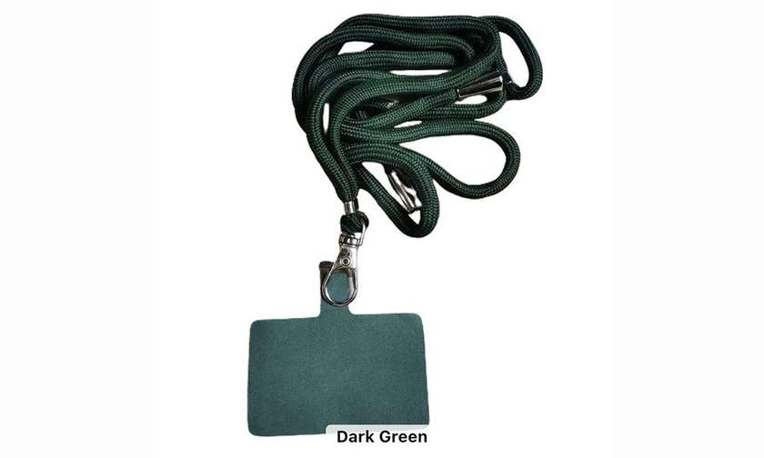 Phone case strap dark green