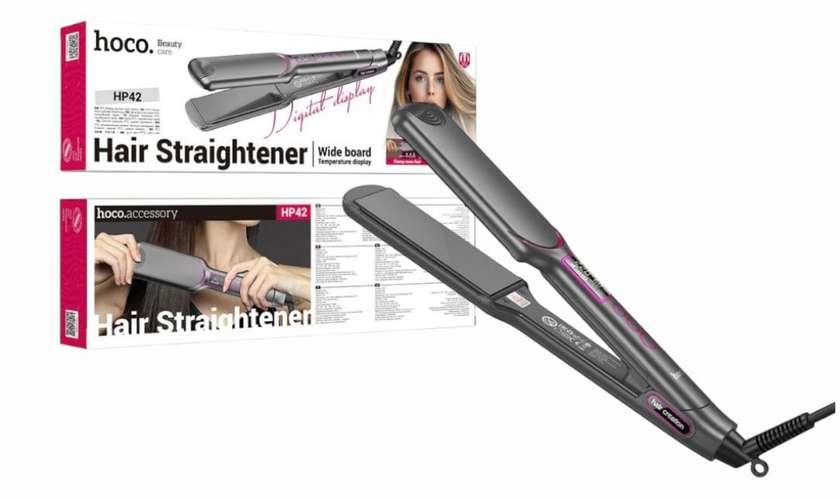 Hoco HP42 Wide Board Hair Straightener With Digital Display ORIGINAL