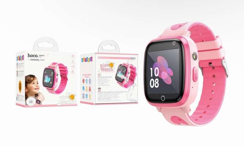 Hoco Y100 Smart Watch Kids - Pink