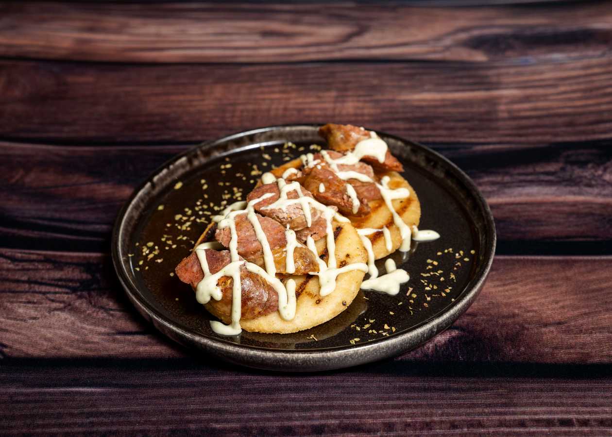 Arepa with Chorizo
