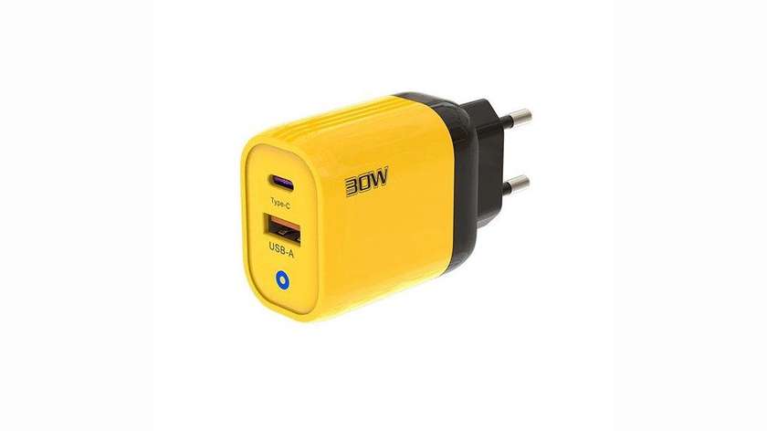 USB charger 30W Power Quick Charge 3.0 Yellow