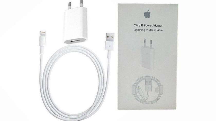 IPhone 5W USB Power Adapter and USB Cable for iPhone (White)