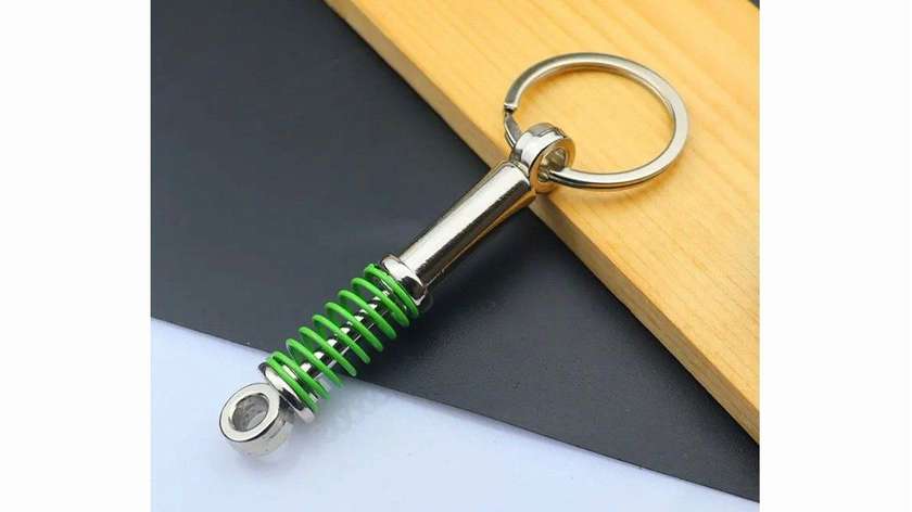 keychain "suspension system" green N8