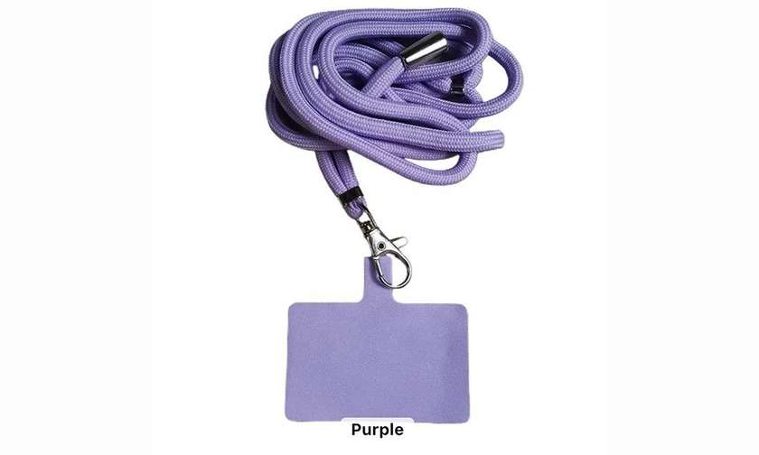 Phone case strap in purple color